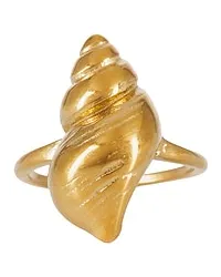 Casa Clara RING CONCH in Metallic Gold Metallic