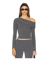 superdown OBERTEIL JORDY OFF SHOULDER in Grey Grey