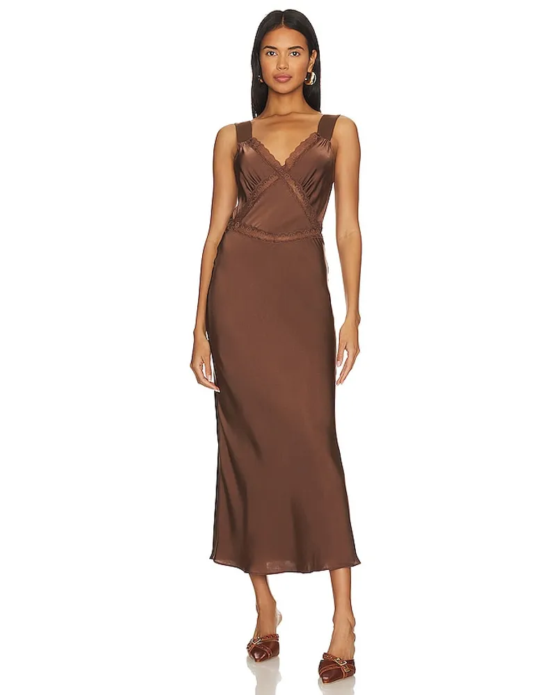 Bardot TRÄGERKLEID AUS SPITZE EMORY in Brown Brown