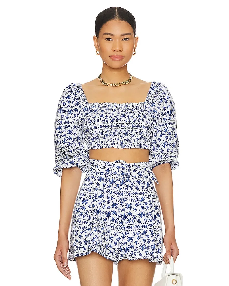 MINKPINK CROP-TOP ITHICA in Blue Blue