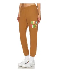 Spiritual Gangster High Vibes Luna Sweatpant in Brown Brown