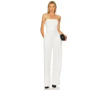 Chara Strapless Wide Leg Jumpsuit in White