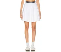 Larissa Pleated Tennis Skirt in White