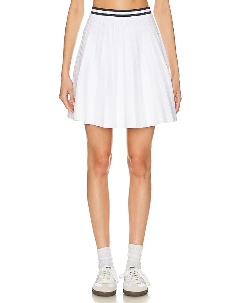 525 Larissa Pleated Tennis Skirt in White White