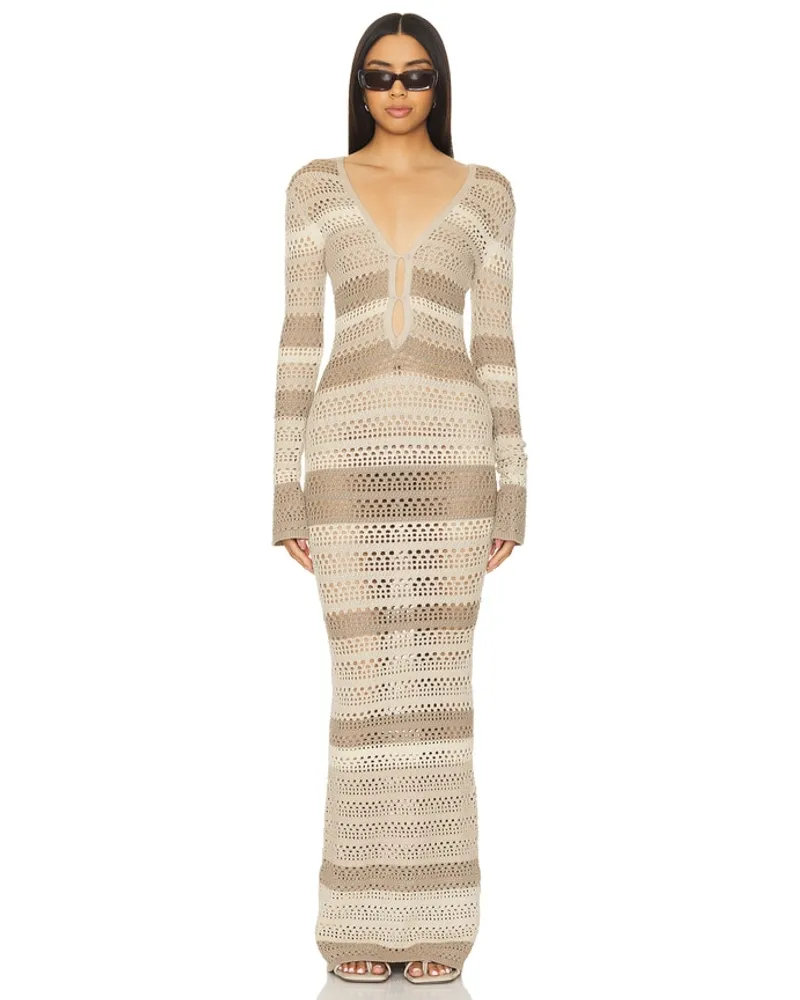 SER.O.YA MAXIKLEID LILITH in Beige Beige