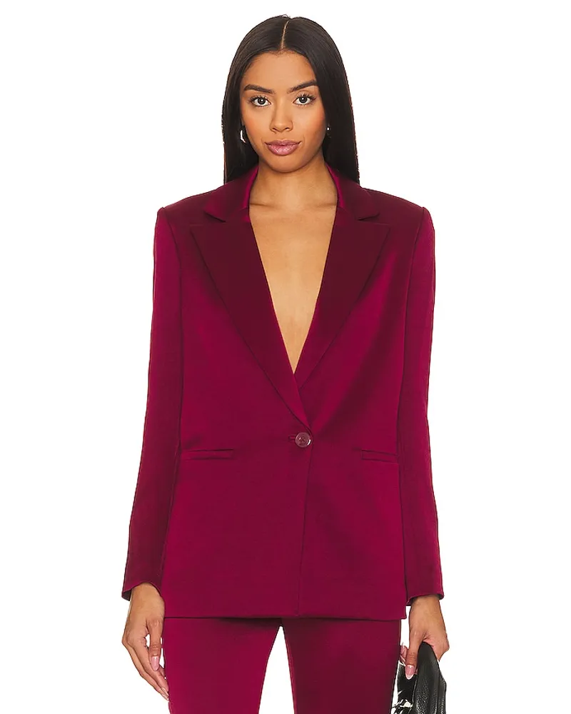 Alice + Olivia BLAZER DENNY in Burgundy Burgundy