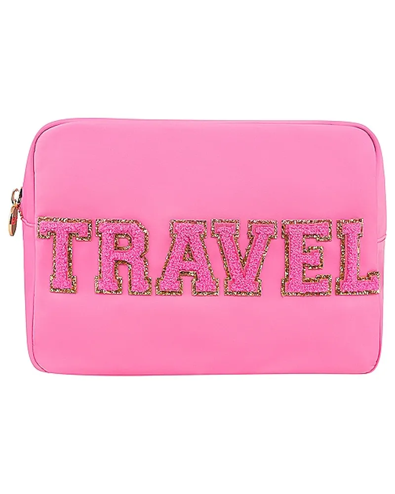 Stoney Clover Lane Travel Large Pouch in Pink Pink