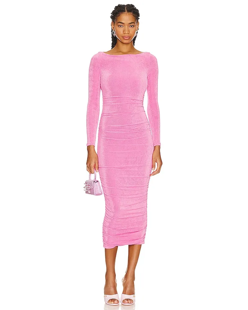 SER.O.YA MIDI-KLEID IMOGEN in Pink Pink