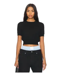 Alexander Wang LANGARMSHIRT T BY EMBOSSED LOGO in Black Black