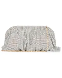 8 Other Reasons CLUTCH MIT STRASSBESATZ in Metallic Silver Metallic