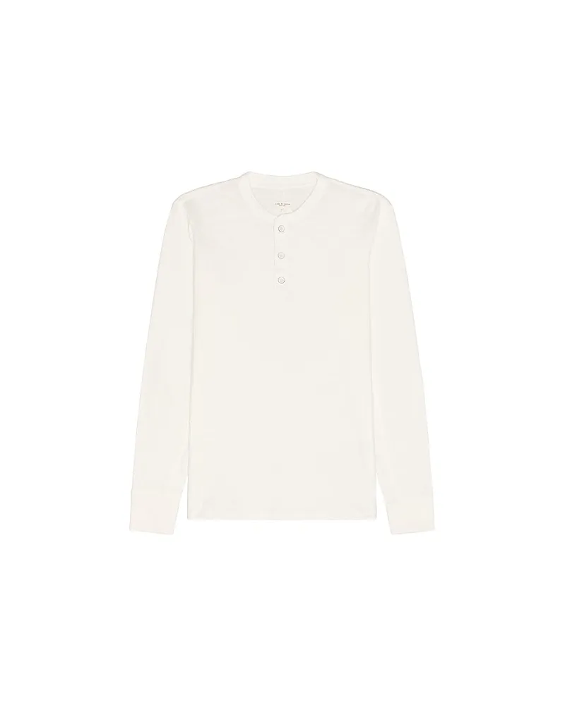 Rag & Bone HENLEY-SHIRT in White White