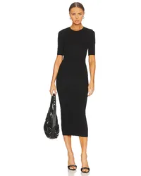 Enza Costa MIDI-KLEID CREW in Black Black