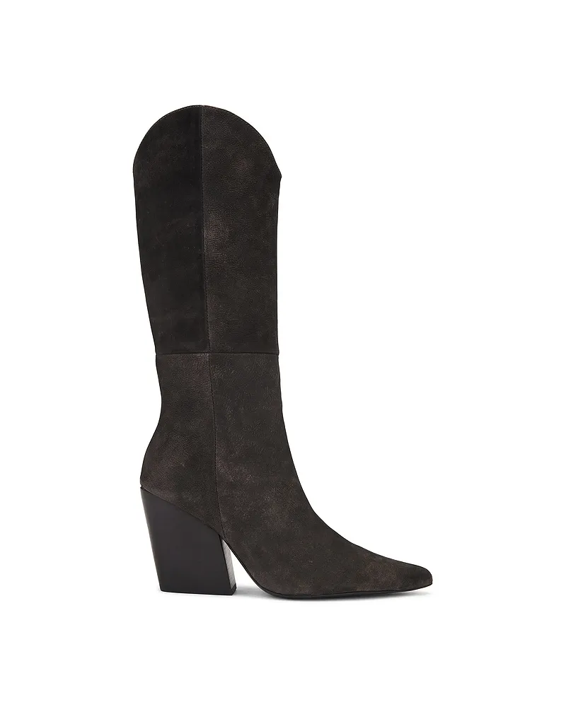 BLACK SUEDE STUDIO BOOTS LE NOA in Brown Brown