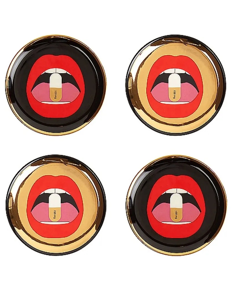 Jonathan Adler UNTERSETZER COASTERS in Red Red