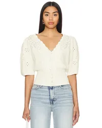 7 for all mankind CARDIGAN WESTERN in Cream Cream