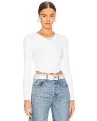 LnA Clothing OBERTEIL ARYA CROPPED LONG SLEEVE in White White