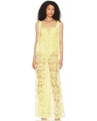 For Love and Lemons MAXIKLEID EMMA in Yellow Yellow