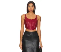 BUSTIER-TOP TABIA in Red