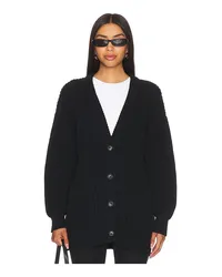 Callahan CARDIGAN MIT KNOPFLEISTE VORNE in Black Black