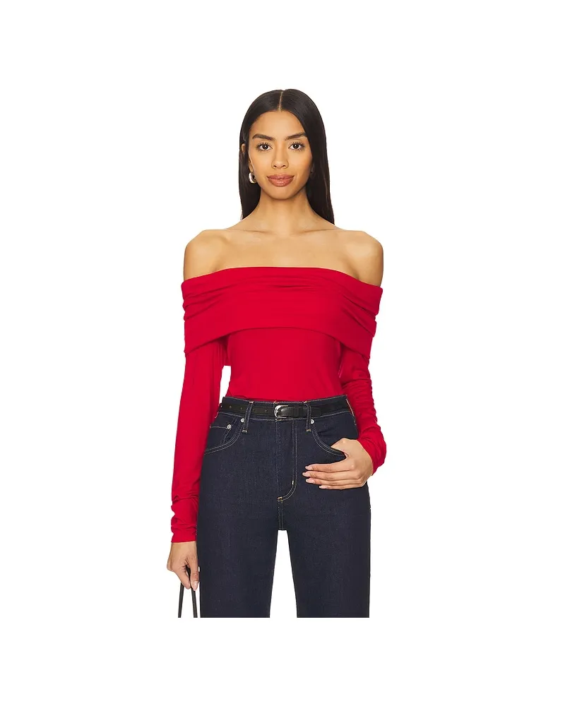 SANCTUARY OBERTEIL OFF THE SHOULDER in Red