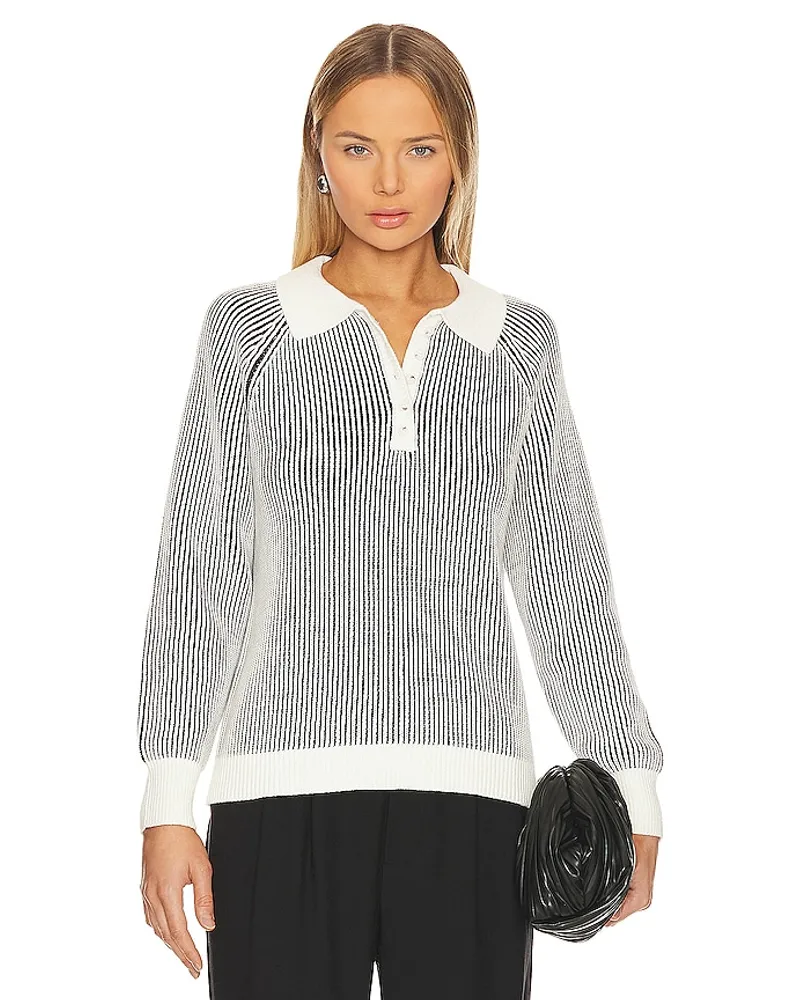 525 JOHNNY SWEATER in Black,White Black