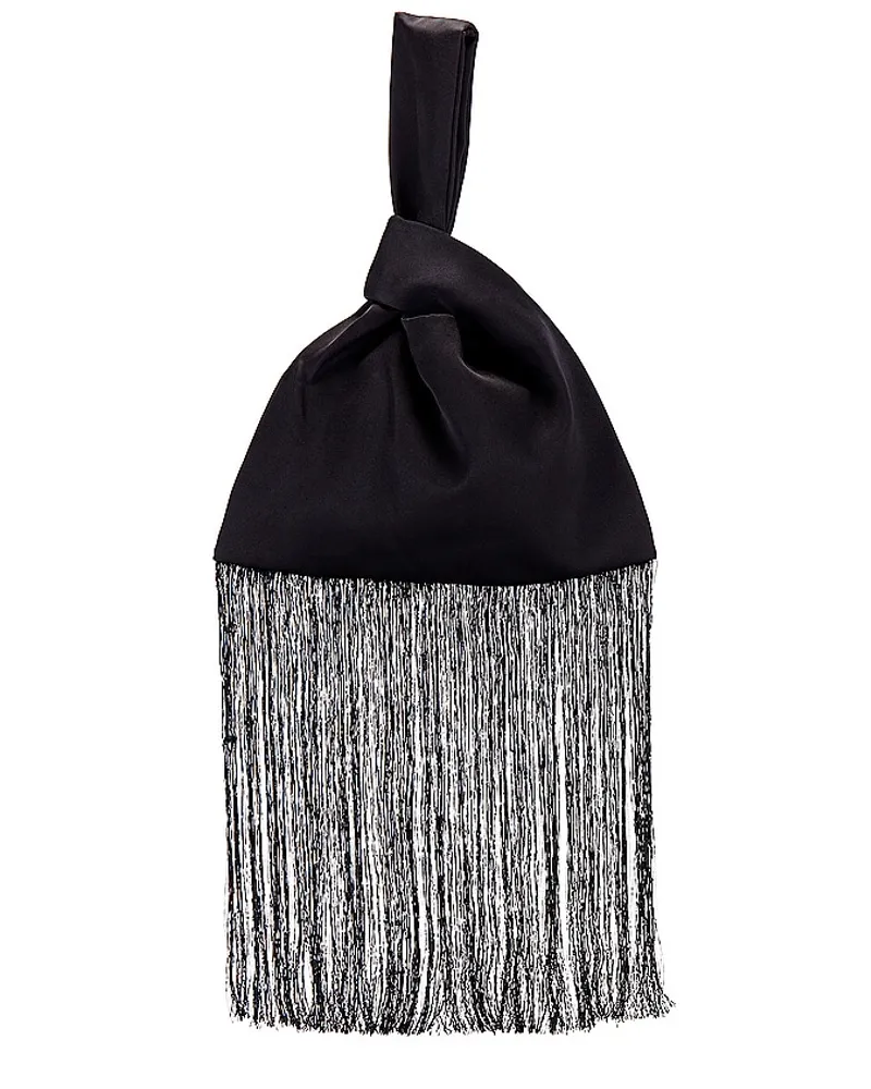 Nanushka Jen Fringe Bag in Black Black