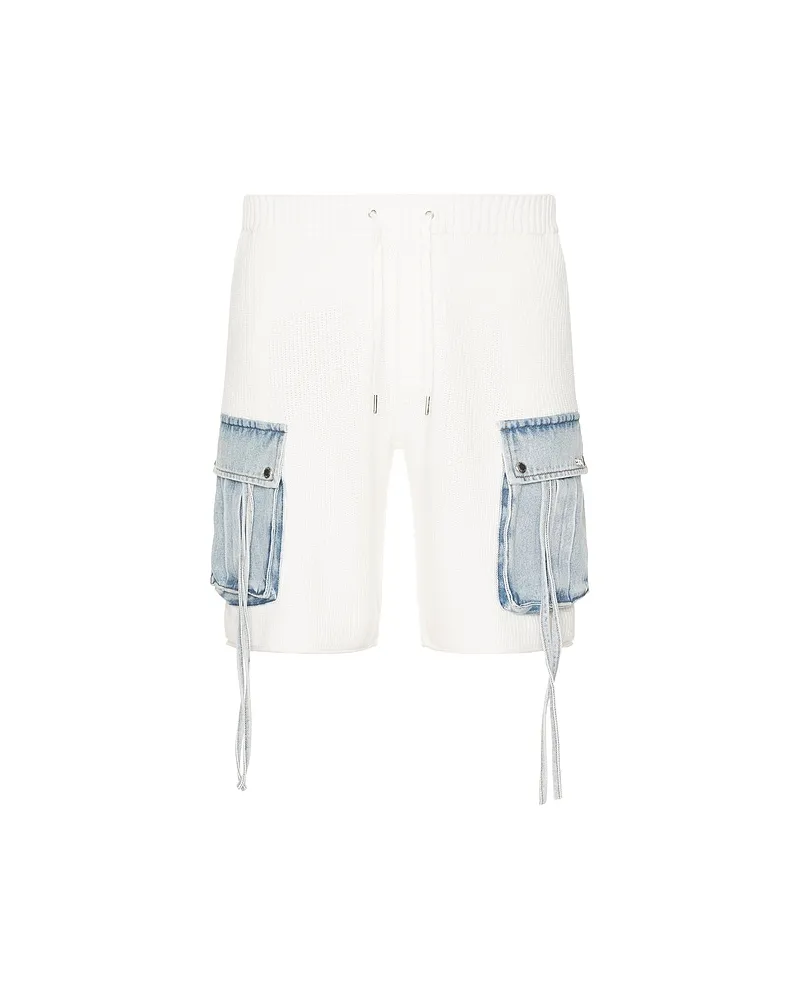 SER.O.YA CARGO-SHORTS in White White