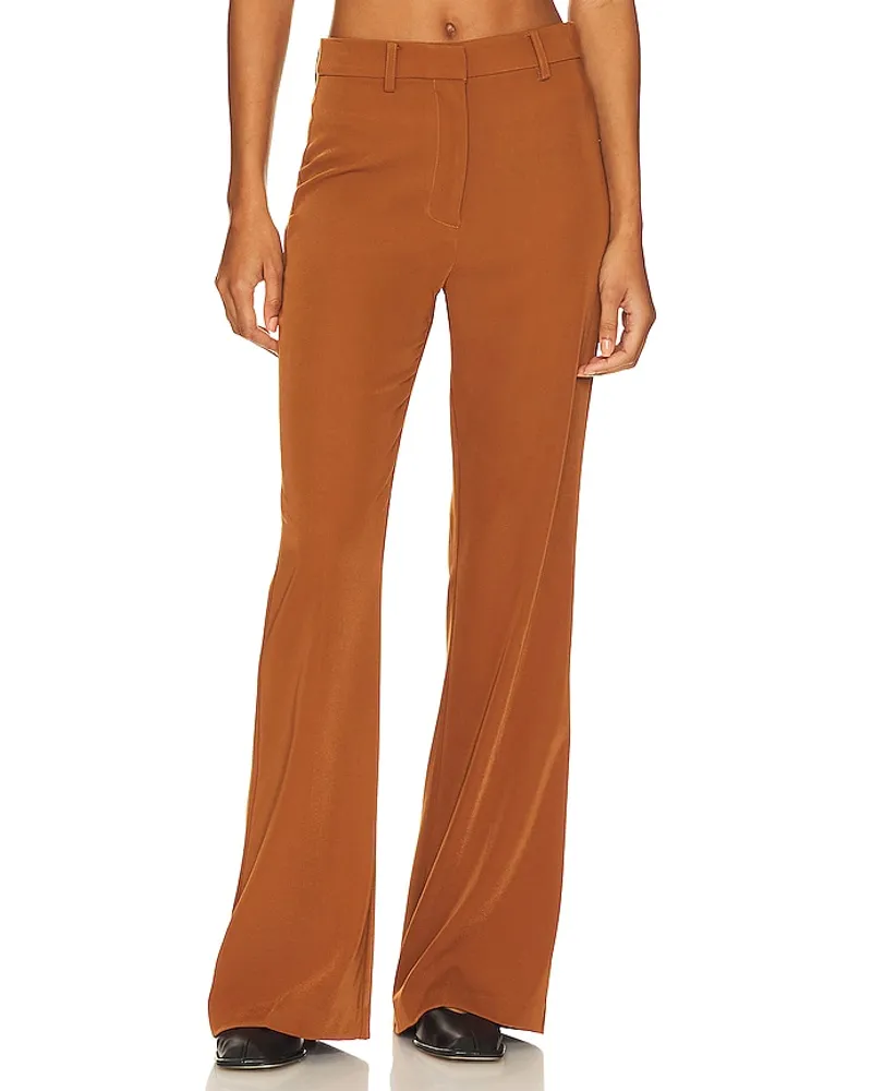 Bardot Halifax Slim Flare Pant in Brown Brown