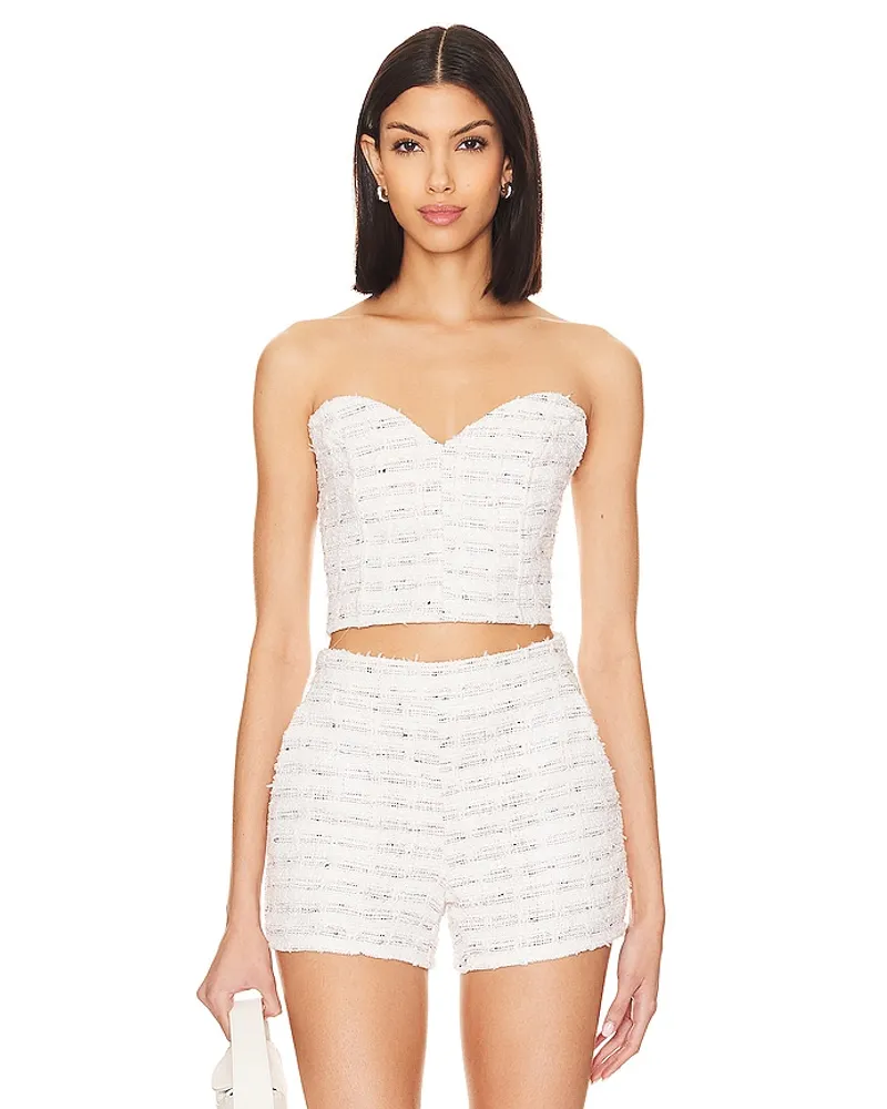 MISA Los Angeles BUSTIER ASTOR in White White