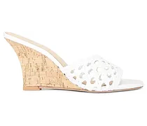 WEDGES CANE WEAVE in White