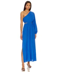 MINKPINK ONE-SHOULDER MIDIKLEID SKYE in Blue Blue