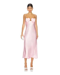 Anna October MIDI-KLEID AMUR in Pink Pink