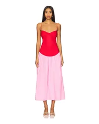 SWF KLEID DROP WAIST in Red Red