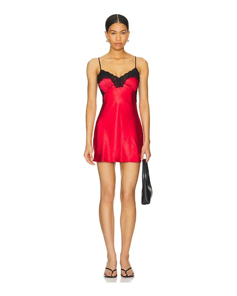 superdown Davina Mini Dress in Red Red