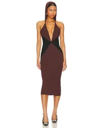 Miaou MIDI-KLEID JOAN in Brown Brown