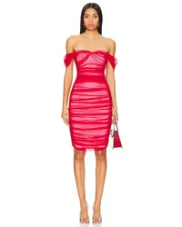 Norma Kamali MIDI-KLEID WALTER in Red Red