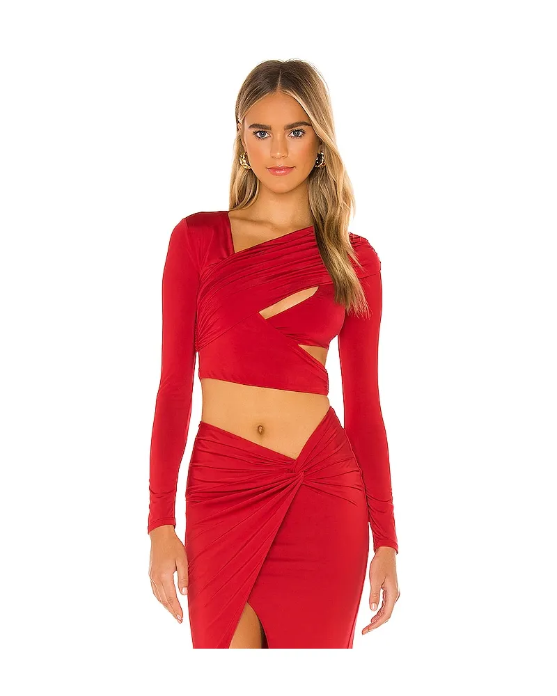 h:ours CROP-TOP CYN in Red Red