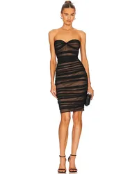 Norma Kamali MIDI-KLEID WALTER in Black Black