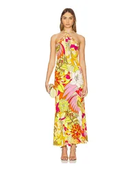 Camilla NECKHOLDER-KLEID LONG in Yellow Yellow