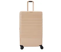 The Glossy Large Check-In Roller in Beige