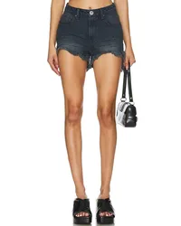 One Teaspoon SHORTS AUS DENIM MIT HOHEM BUND BONITAS in Black Black