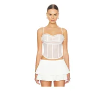 BUSTIER-TOP in White