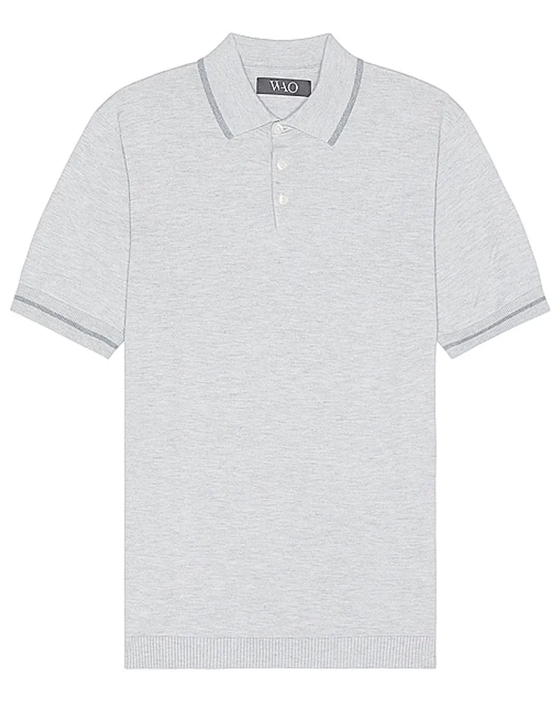 WAO POLOHEMD in Grey Grey