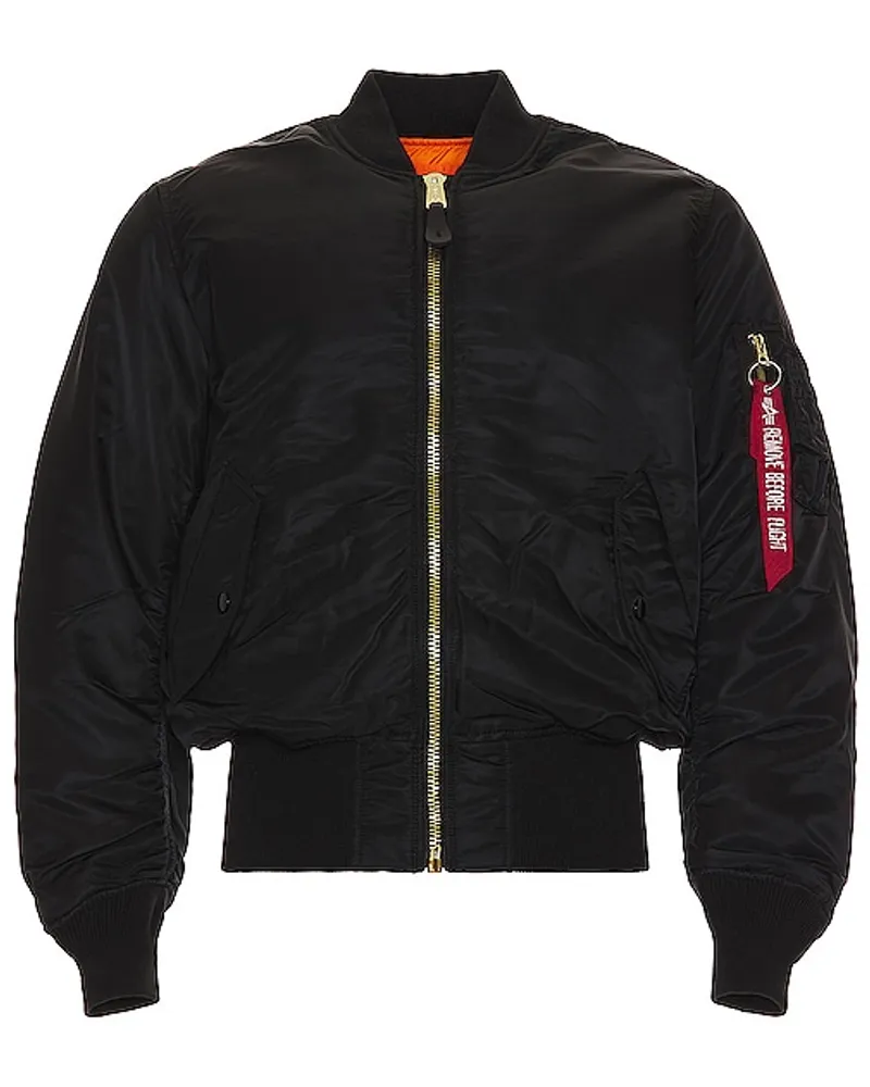 Alpha Industries BOMBERJACKE MA-1 BLOOD CHIT in Black Black