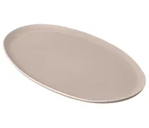 SERVIERPLATTE THE OVAL SERVING PLATTER in Taupe