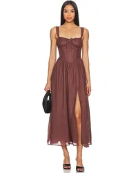 Bardot MIDI-KLEID ESRA in Chocolate Chocolate