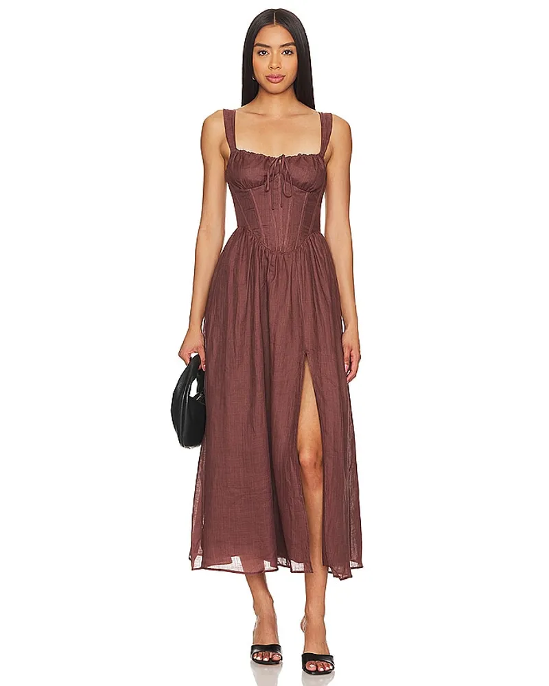 Bardot MIDI-KLEID ESRA in Chocolate Chocolate