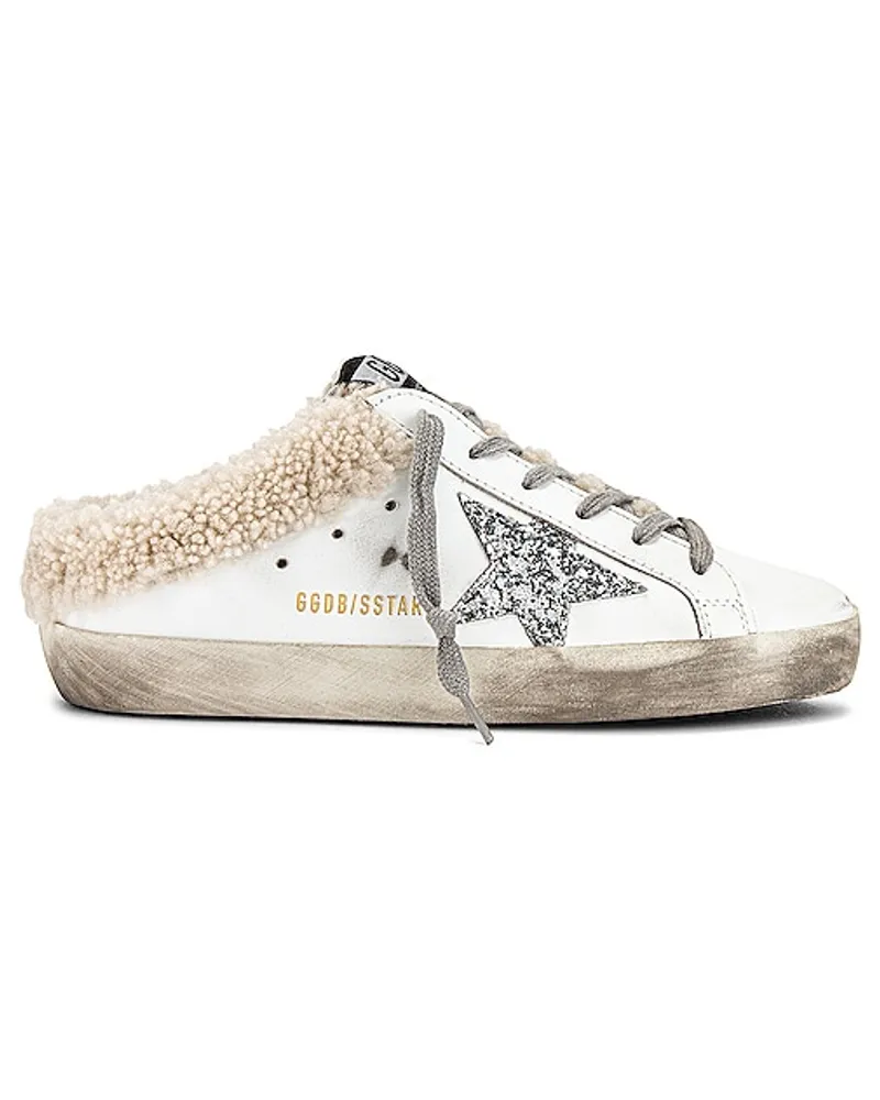 Golden Goose SNEAKERS SUPERSTAR SABOT SHEARLING in White White