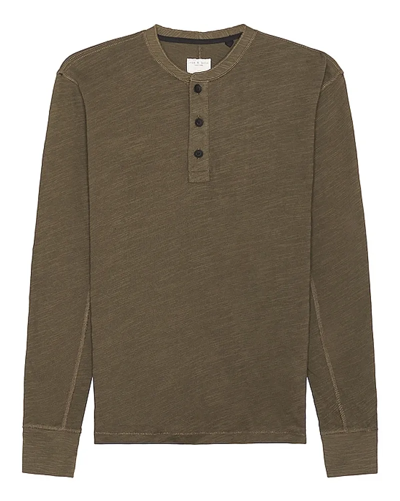 Rag & Bone HENLEY-SHIRT in Green Green