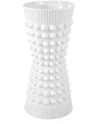 Jonathan Adler VASE CHARADE STUDDED TAPER VASE in White White